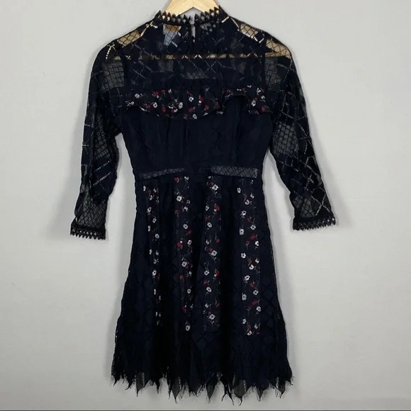 FOXIEDOX Josefine Lace & Clip Dot Cocktail Dress - Picture 5 of 14